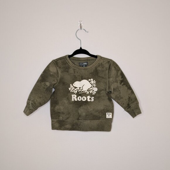 💚 2 for 20 💚 Baby Roots Green Tie Dye Sweater - Picture 1 of 3